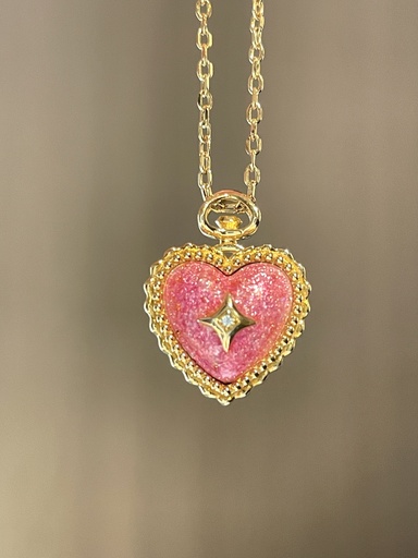 Sliver enamel necklace